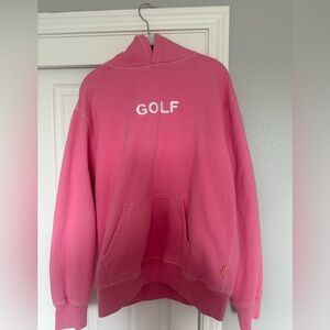 Golf wang pink 'GOLF' embroidered hoodie
